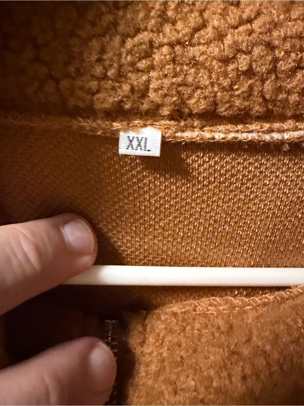 Carhartt Men’s Caramel Brown Sherpa Zip Pullover - Picture 3 of 3